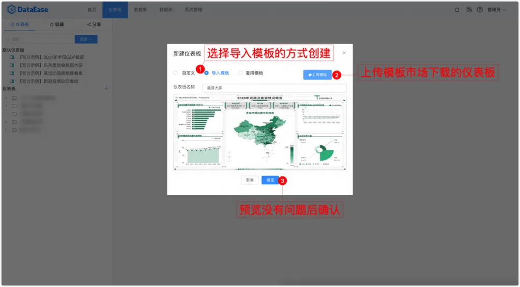 DataEase模板市场正式发布